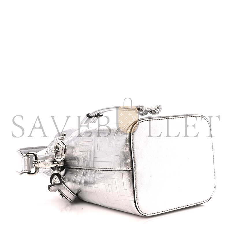 FENDI MON TRESOR LAMINATED LEATHER BAG (18*12*10cm)